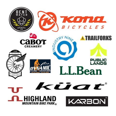 Graphic of a collage of logos from various sponsors.